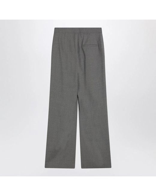 Loulou de Saison Gray Wide Wool Pants