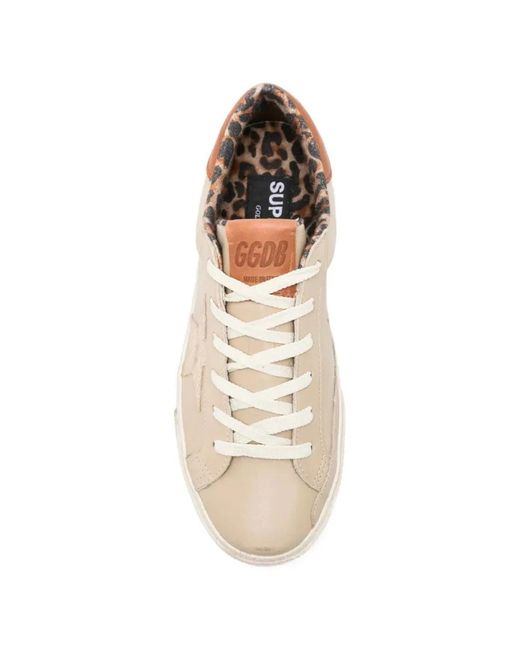 Golden Goose Deluxe Brand White Super-Star Animal-Print Sneakers