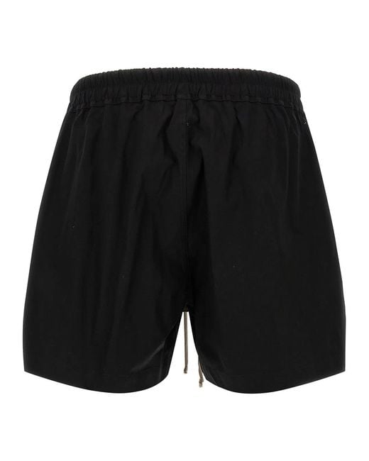 Rick Owens Black 'Boxers' Bermuda Shorts for men