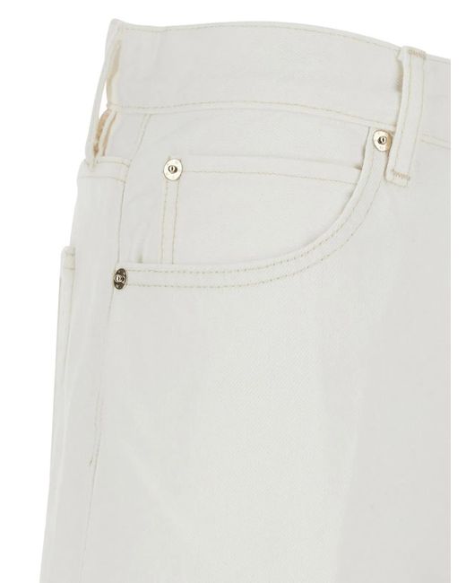 FRAME White Cotton Jeans