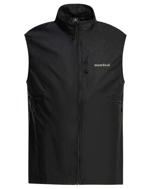 Montbell Black Nylon Polyurethane Jacket for men