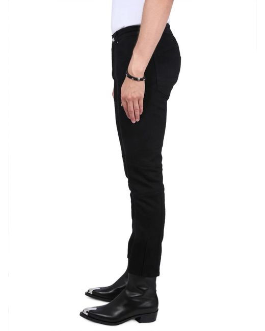 McQueen Black Biker Jeans for men
