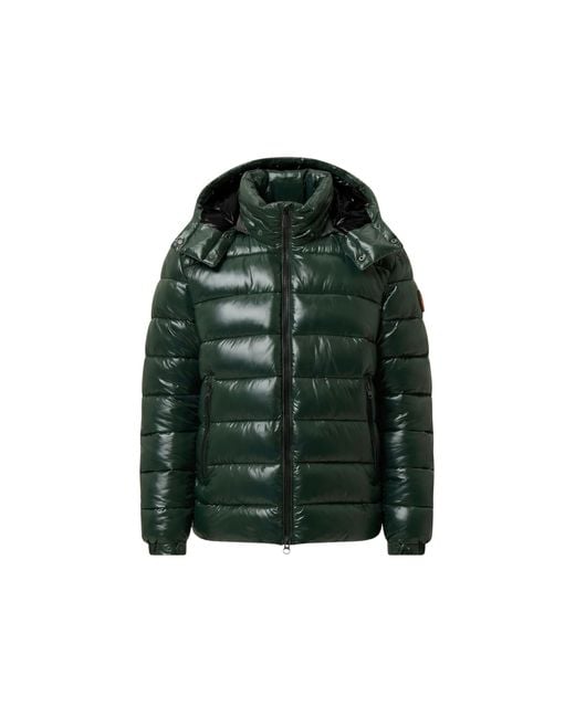 Save The Duck Green Puffer Jacket Florian for men
