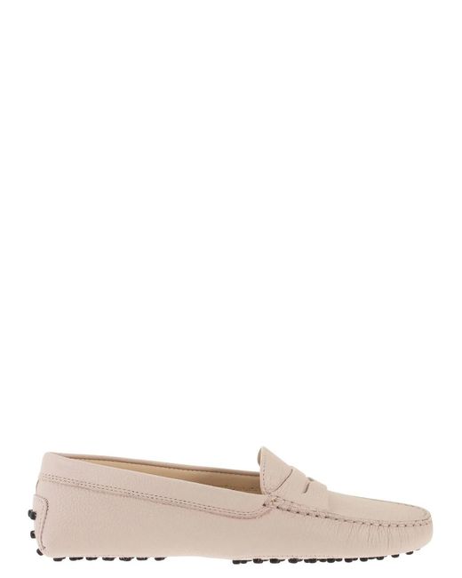 Tod's Pink Leather Loafer