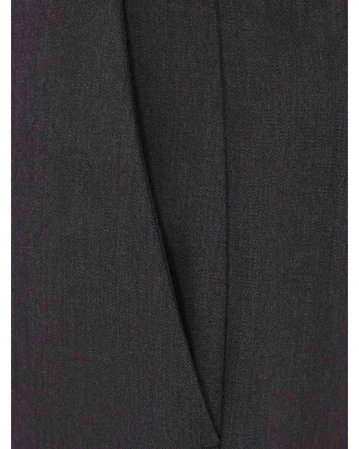 Prada Black Gabardine Straight Pants