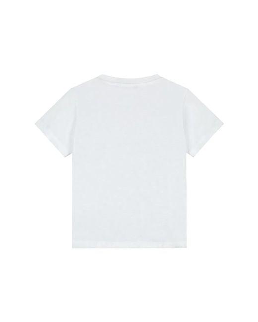 Balmain White T-Shirt With Logo And Buttons