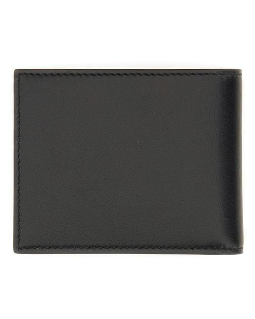 McQueen Black Wallet With Logo for men