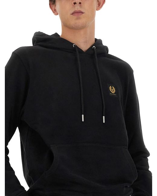 Belstaff Black Felpa Con Logo for men