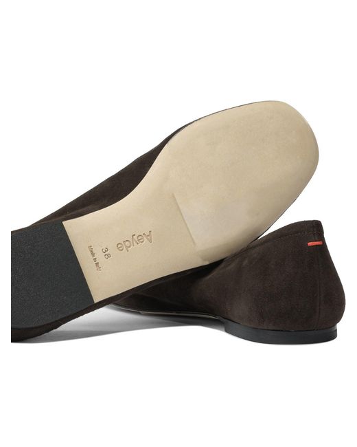 Aeyde Black "Delfina" Ballets Flat
