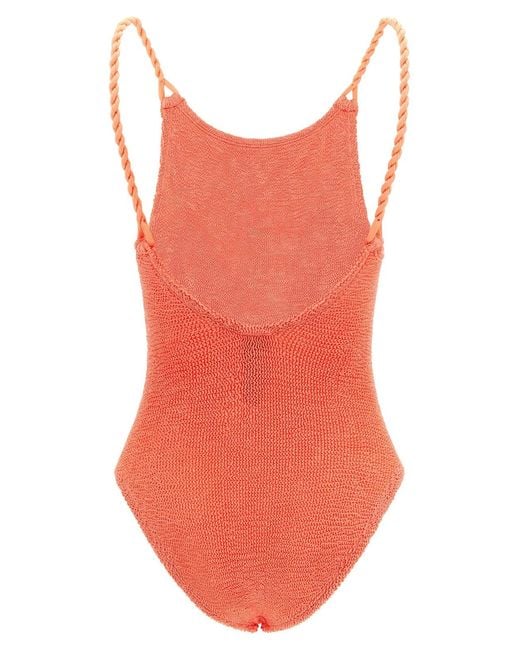 Hunza G Orange 'Camille' One-Piece Swimsuit
