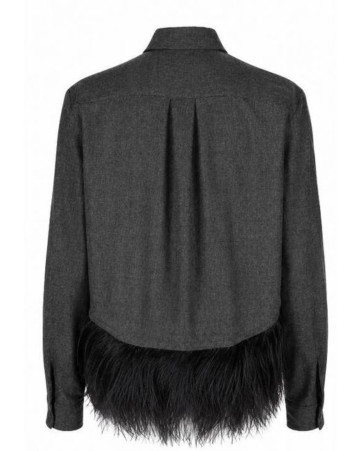 Fabiana Filippi Black Virgin Wool Shirt