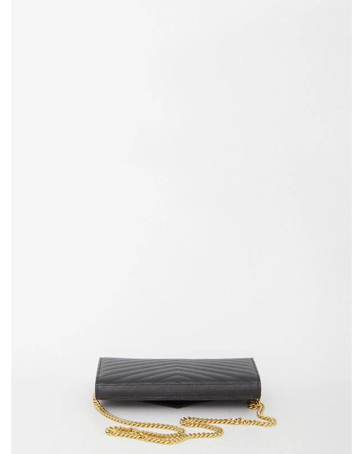 Saint Laurent Black Ysl C.Wallet 153Y Mono With Re