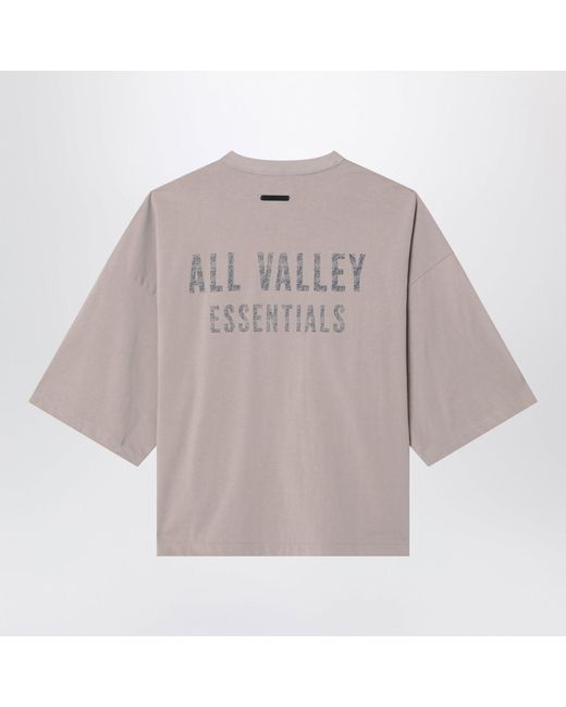 Fear Of God Gray Greige Merch Cotton Tshirt for men