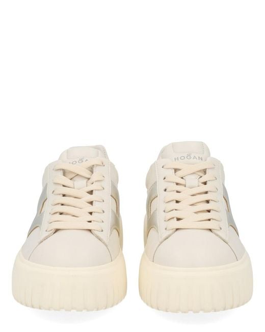 Hogan White Sneaker Hstripes