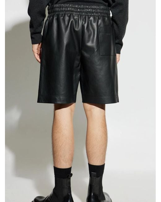 Gucci Black Lambskin Shorts for men