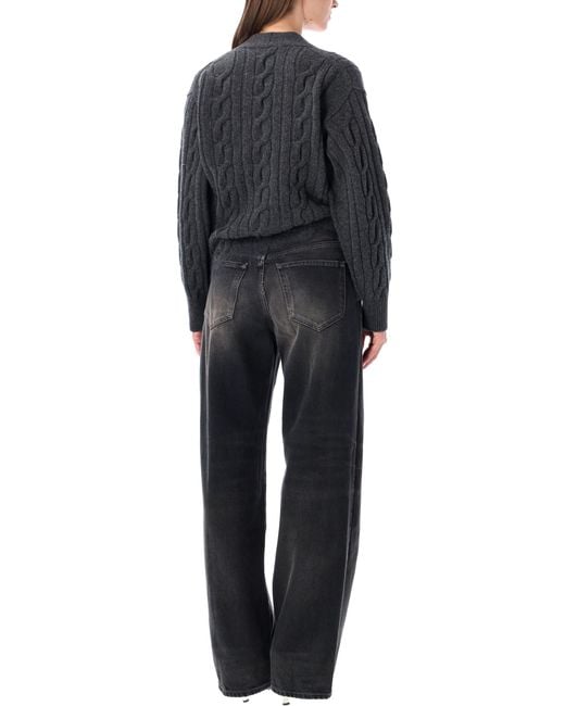 Haikure Black Janice Combined Denim Jumpsuit