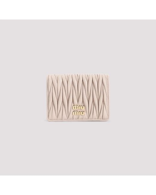 Miu Miu Natural Compact Wallet