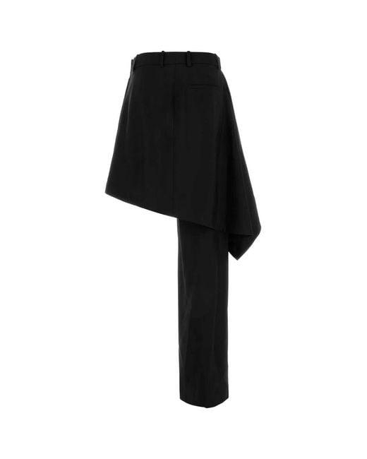 Bottega Veneta Black Wool Pant-Skirt