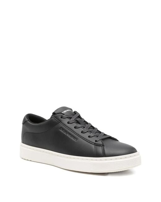 Emporio Armani White Leather Sneakers for men