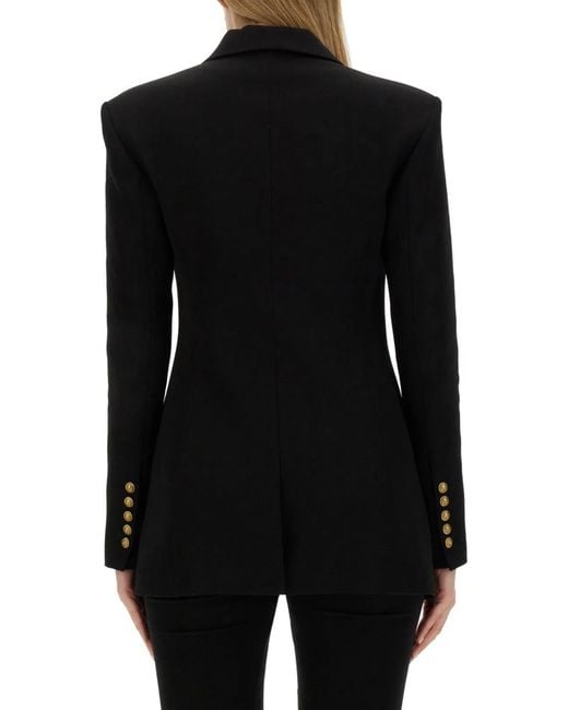 Balmain Black Single-Breasted Jacket