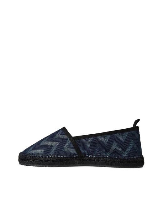 Missoni Blue Elle Wave Zig Zag Espadrilles