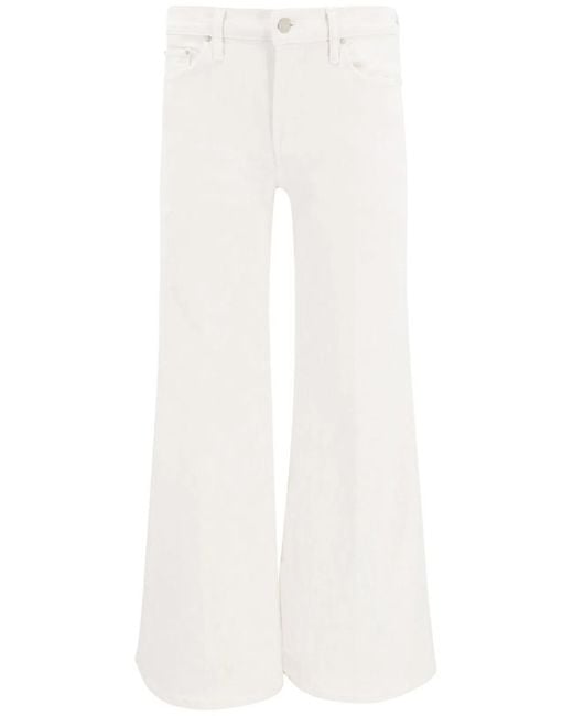 Mother White The Twister Skimp Denim Jeans