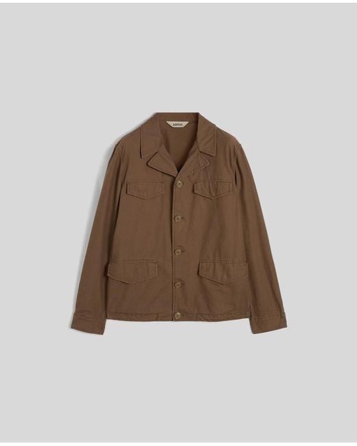 Aspesi Brown Giubbotto Mash for men
