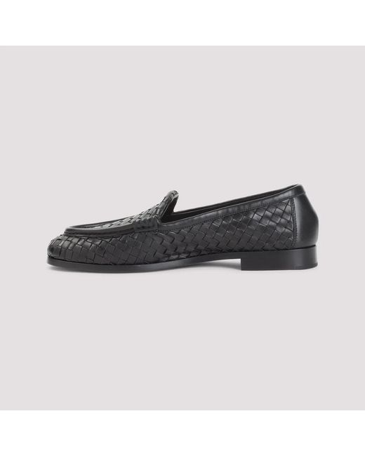 Bottega Veneta Black Silenzio Loafers for men