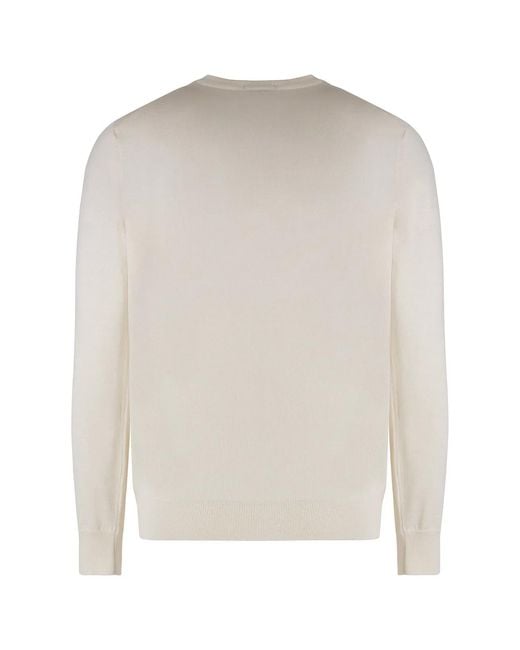 Boss Natural Virgin Wool Crew-Neck Sweater for men