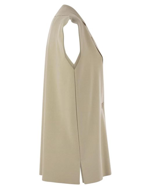 Fay Natural Technical Viscose Knitted Vest