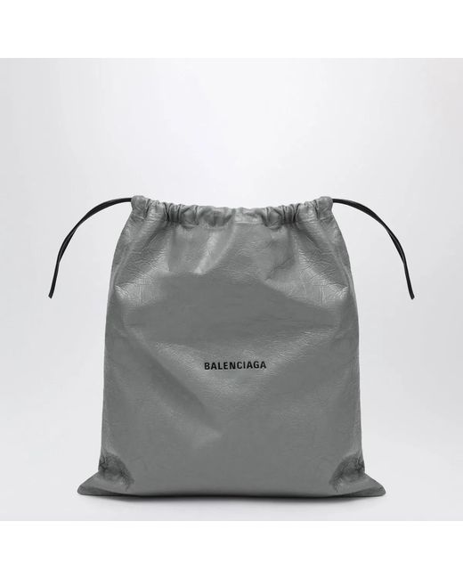 Balenciaga Gray La Pochette Dust Bag Shopper for men