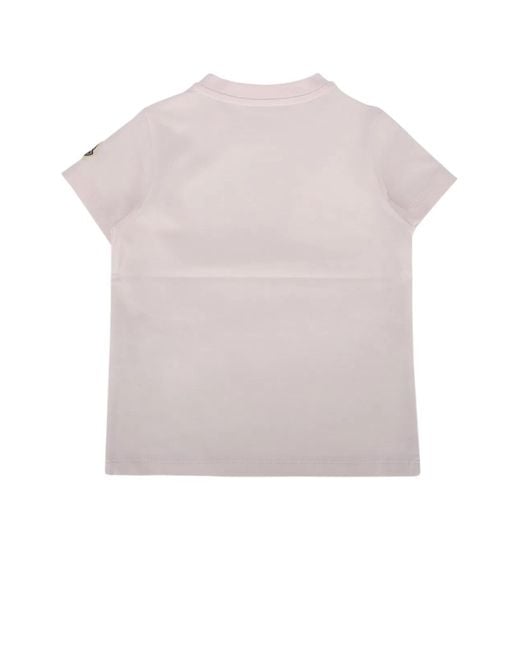 Moncler Pink Jr Ss T-Shirt