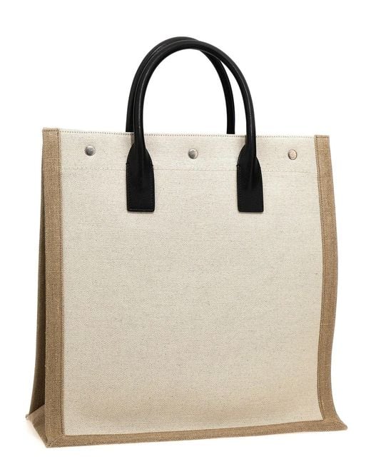 Saint Laurent Natural 'Rive Gauche North/South' Shopping Bag for men
