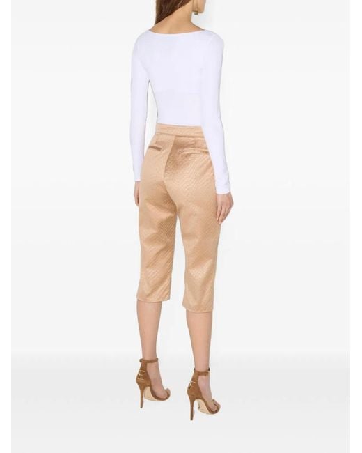 Elisabetta Franchi White V-Necked Sweater