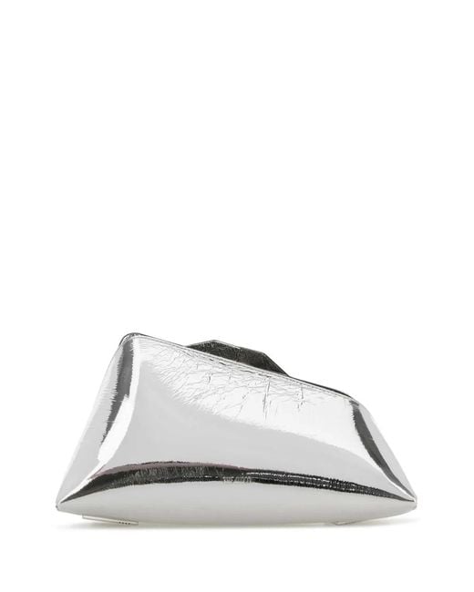 The Attico Metallic Leather 8.30 Pm Clutch