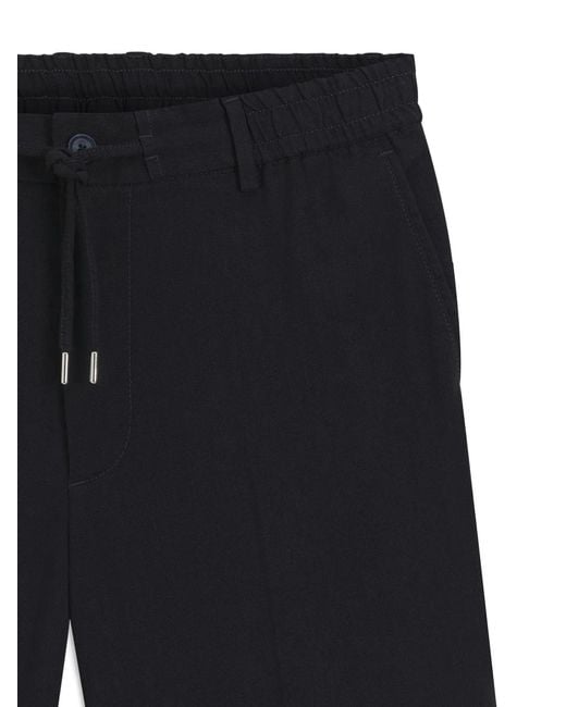 Boss Black Linen Polyester Viscose Elastane Shorts for men