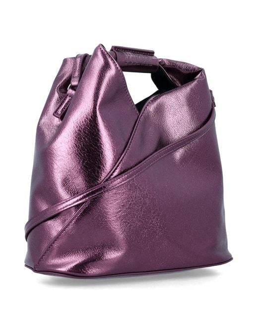 MM6 by Maison Margiela Purple Japanese Metallic Crossbody Bag
