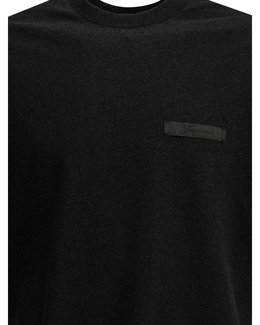 Jacquemus Black "Ruban" Crew-Neck T-Shirt for men