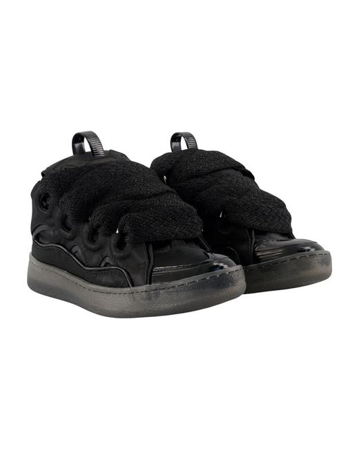 Lanvin Black Curb Sneakers