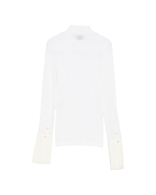Alysi White Turtle-Neck Sweater
