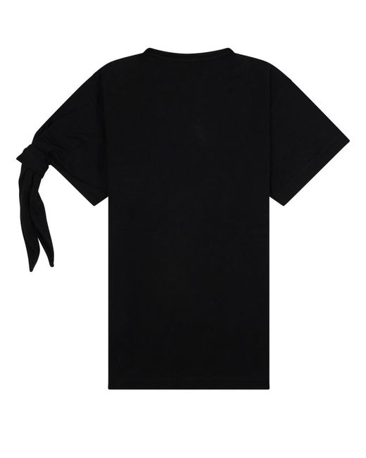 J.W. Anderson Black T-Shirt Con Nodo