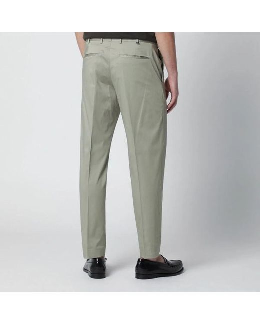 PT01 Green Sage Cottonblend Trousers for men