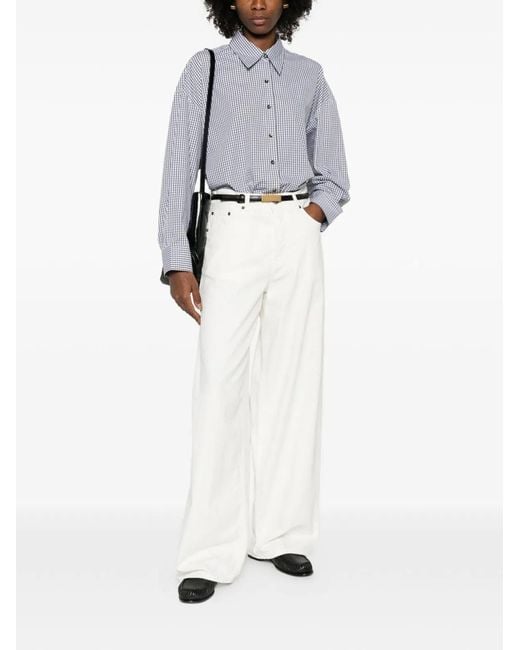 Haikure White Bethany Wide-Leg Denim Jeans