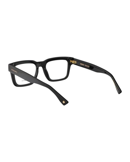DSquared² Black Acetate Glasses for men