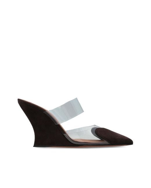 Alaïa Black Alaia Mules 90 Coeur T/Alto