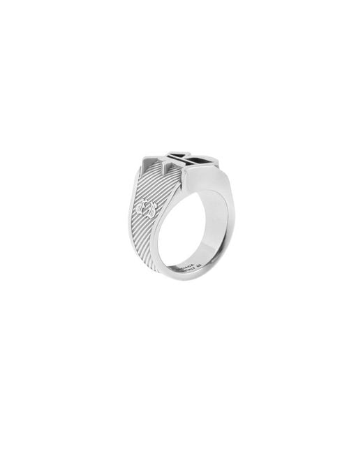Balenciaga White "Chevalier Melrose" Ring
