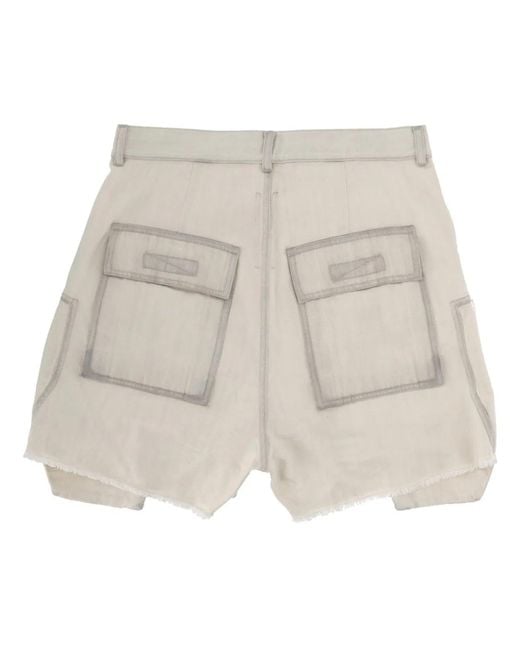 Rick Owens Natural "Bauhaus" Shorts for men