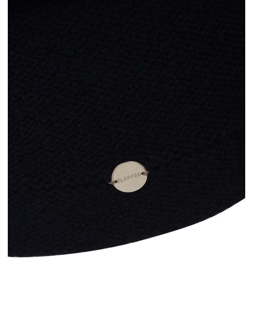 Flapper Black Atena Hat And Scarf
