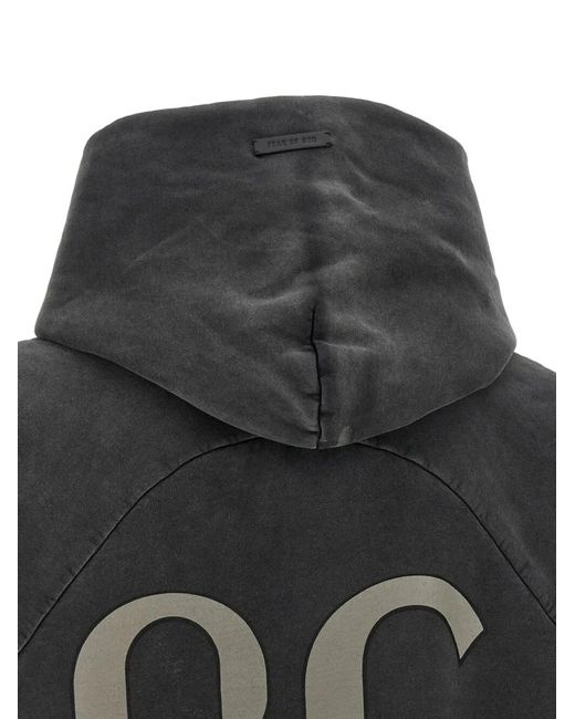 Fear Of God Black "26" Classic Fit Half Raglan Hoodie