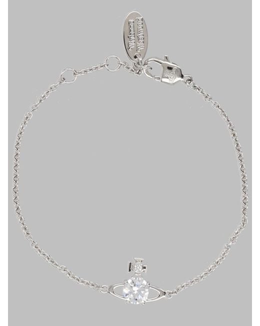 Vivienne Westwood White Bracciale "Reina" Small